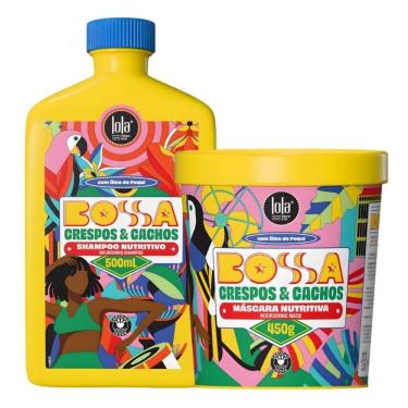 Imagem de Kit Lola Bossa Crespos e Cachos: Shampoo 500ml e Máscara Capilar 450g