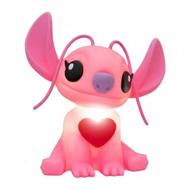 Imagem de Luminária 3d Angel Stitch Com Coração Disney Decoração Criativa