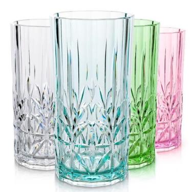 Imagem de Copo de bebida BELLAFORTE Myrtle Beach, conjunto de 4 530 ml sem BPA