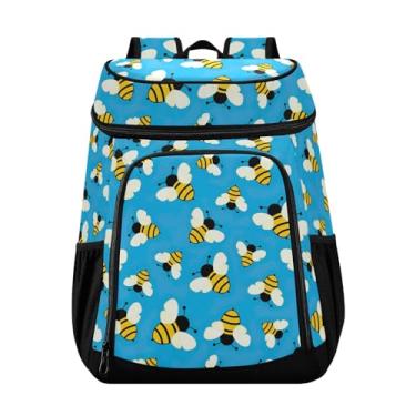 Imagem de Mochila masculina com isolamento térmico Flying Bees, 36 latas, para almoço, piquenique, pesca, caminhadas, acampamento, praia, parque
