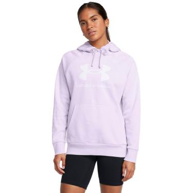 Imagem de Moletom de Treino Under Armour Rival Fleece Big Logo Feminino M Roxo-Feminino