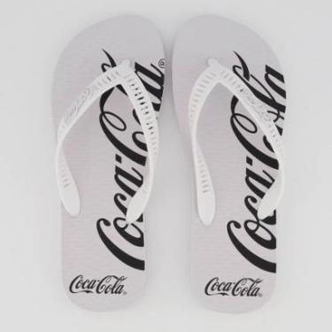 Imagem de Chinelo Coca Cola Spencerian Branco-Masculino