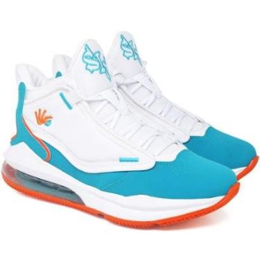 Imagem de Tênis Basquete Masculino Six Street Ankaa Tamanho Especial /Verde-Masculino