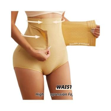 Imagem de Calcinha Modeladora Feminina De Cintura Alta Sem Costura Com Compressã