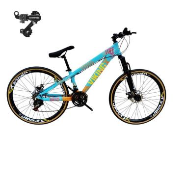 Imagem de Bicicleta 26 VikingX T25 21v Freeride Cambio Tras Shimano Pneu Slick Fino Fx Amarela1.50-Unissex