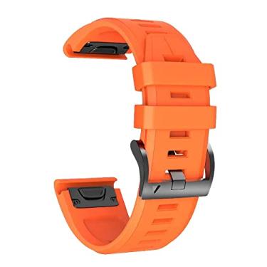 Imagem de RORFFK Pulseira inteligente de silicone para relógio Garmin Fenix 5 5Plus Fenix 6 6Pro 935 Approach S60 pulseira inteligente de liberação rápida (Q, para Approach S60 S62)