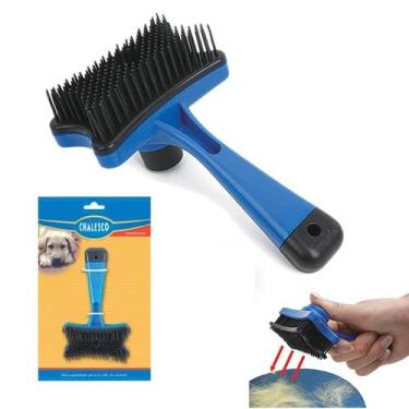 Imagem de Rasqueadeira Prática p/ Cães E Gatos Chalesco, Azul