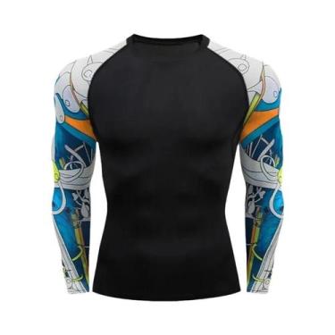 Imagem de Camiseta De Compressão Slim Fit Para Homens Cody Lundin Rash Guard Par