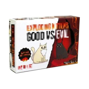 Imagem de Jogo de tabuleiro EK Jogo de cartas para festa de lazer de gato vermel