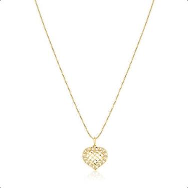 Imagem de Pingente Coração Ouro 18k Com Zircônias - Paulistana Joias