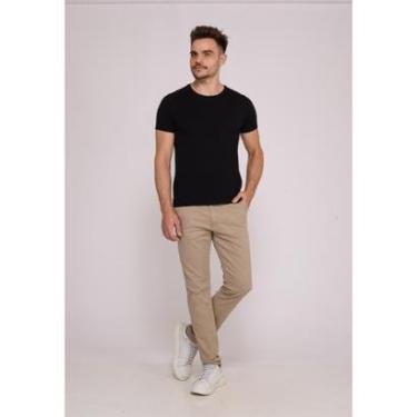 Imagem de Calça Masculina em Sarja 7898 Bege Escuro-Masculino