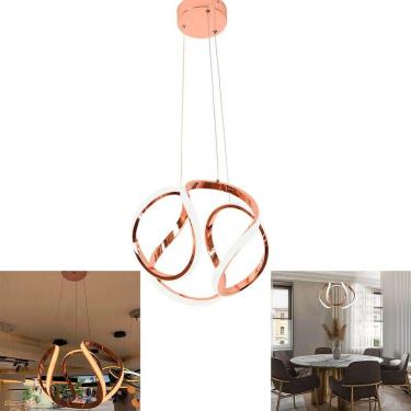 Imagem de Lustre Pendente Fio Espiral Luminaria Canopla Resistente Vintage Casa Restaurante Bar Mesa