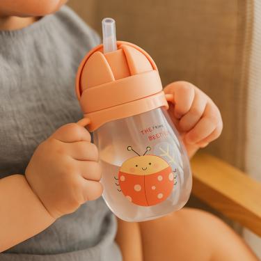 Imagem de Garrafa Squeeze Copo Infantil Antivazamento com Alças Ergonômicas Treinamento para Criança Baby Bebê 350ML