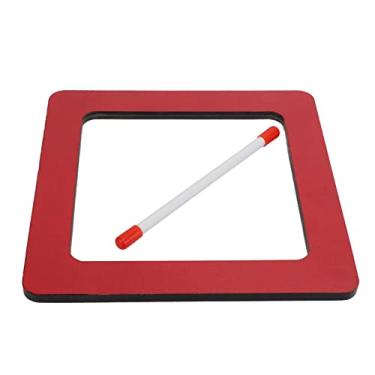 Imagem de KIMISS Instrumento de Percussão de Iluminação Vermelha de Pele de Resina de Placa Comprimida de Tambor de Mão - Design Bonito, Fácil de Tocar, Ideal para Desenvolver Habilidades Musicais (Tambor de