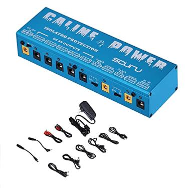 Imagem de Mingzhe Fonte de Alimentação para Pedal de Efeito Guitarra CP05 P1 Fonte Alimentação Isolada Estrutura Estável LED Alto (Plugue dos EUA)