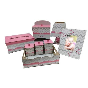 Imagem de Kit Bebe Quarto Berço Maternidade Decorativo Safari Decoração - babyki