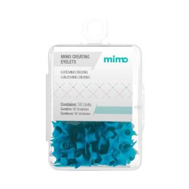 Imagem de Ilhós Mimo Creating - Estrela - Azul Piscina - 4,5 mm - 50 Unids