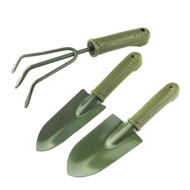 Imagem de Conjunto de ferramentas de jardinagem de três peças: pá de plantio de flores em vaso, pá de afrouxamento do solo para cuidados com flores