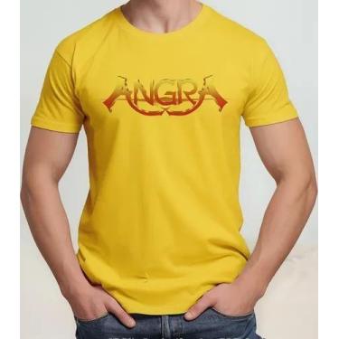 Imagem de Camiseta Camisa Algodão Feminina Masculina Adulto Banda de Rock Angraa