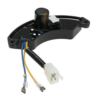 Imagem de Retificador de Regulador Tensão Automático Monofásico AVR para Gerador 7-8KW Previne Danos por Flutuação Mantém Saída Estável Adequado Geradores a Gasolina Componentes Eletromecânicos Elétrônicos Gere