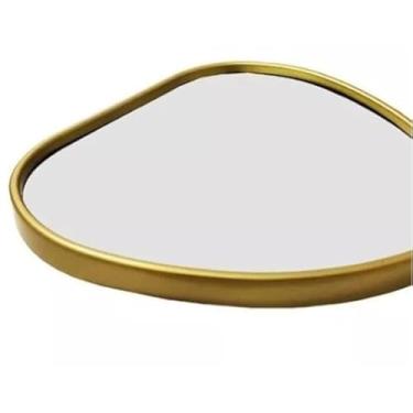 Imagem de Adequado para banheiros, closets e salas de estar. Bandejas com espelho ou espelhos decorativos multifuncionais. (1,ORGANICO DOURADO)
