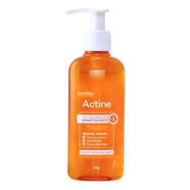Imagem de Gel De Limpeza Dermatológico Actine Com Vitamina C 140g Oleosa Dia/noite