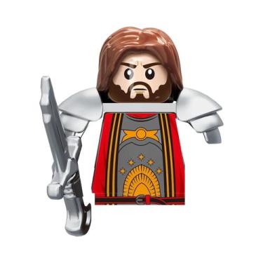 Imagem de Mini Figuras De Ação Blocos De Montar Orcs Anões Elfos Cavaleiros De R