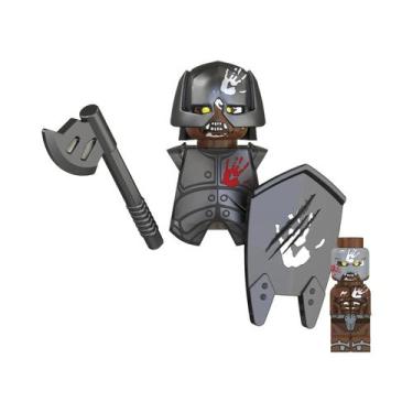 Imagem de Mini Figuras De Ação Blocos De Montar Orcs Anões Elfos Cavaleiros De R