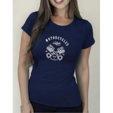 Imagem de Camisa Camiseta Adulto Masculina Feminina Algodão Motoqueiro Motocicli