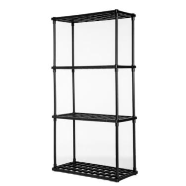 Imagem de Prateleira Estante Modular Multiuso - 4 Andares, Ideal para Sala, Quarto, Cozinha e Escritório, Organização Espaçosa e Prática