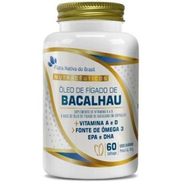 Imagem de Óleo de Fígado de Bacalhau + Vitamina A e D 60 cápsulas Flora NaAtiva do Brasil-Unissex