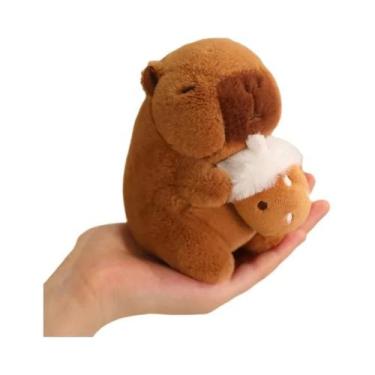 Imagem de Brinquedo De Pelúcia Capivara De 12cm Simulação De Animal De Estimação
