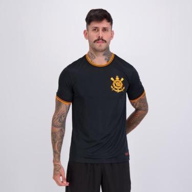 Imagem de Camisa Corinthians Versão Neon Preta e Laranja, G