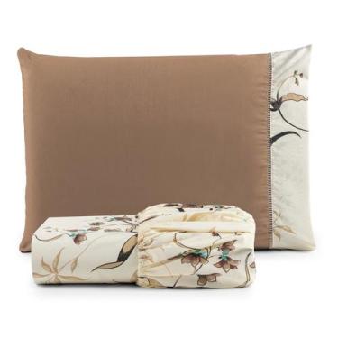 Imagem de Jogo de Lençol Solteiro 2 Peças Estampado 100% Algodão 180 Fios - DEMA