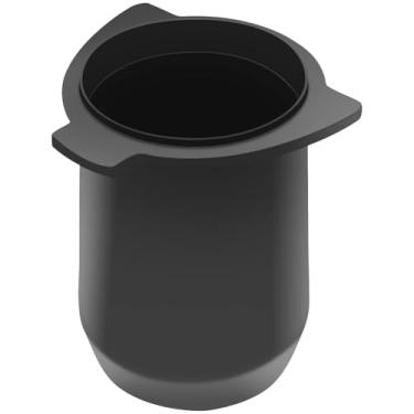 Imagem de Copo dosador de café expresso de 54 mm para filtro portátil, copo preto fosco com anel de ativação de moedor, fácil transferência e menos bagunça, compatível com filtros portáteis Breville de 54 mm