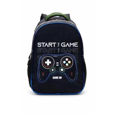 Imagem de Mochila Escolar De Alças Vídeo Game The Start Meninos Denlex