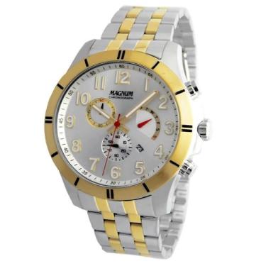 Imagem de Relógio Magnum Masculino Original Luxo Cronógrafo Misto10ATM