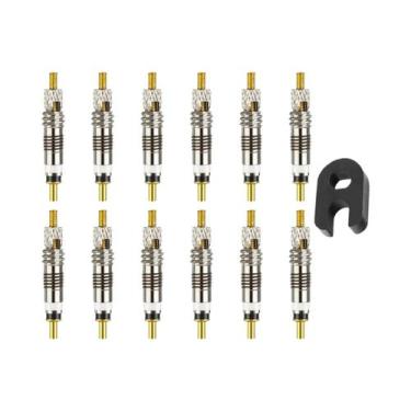 Imagem de Válvula De Bicicleta Prata Destacável Presta: Peça De Reposição Para P