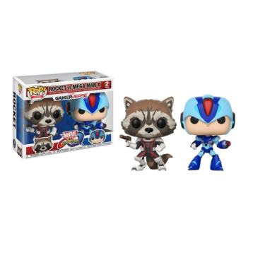 Imagem de Funko Pop Marvel vs. Capcom Rocket vs Mega Man X