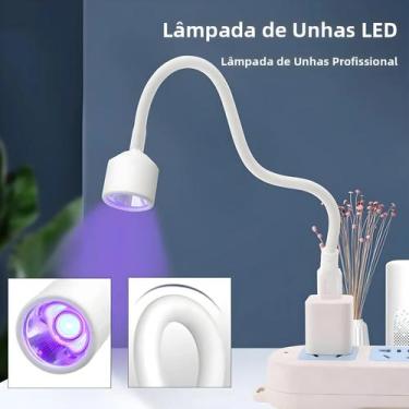 Imagem de Secador De Unhas Mini Dobrável Com Lâmpada UV LED Para Secagem Rápida 