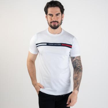 Imagem de Camiseta Tommy Hilfiger Global Stripe Bordado-Masculino