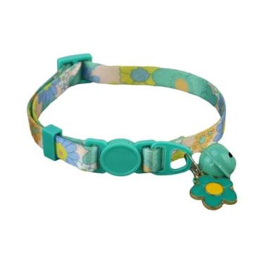 Imagem de Coleira Ajustável De Liberação Rápida Para Gatos Com Sino De Segurança