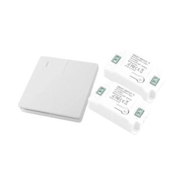 Imagem de Interruptor De Luz De Parede Inteligente WiFi RF 433Mhz Com Controle R