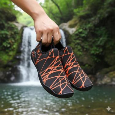 Imagem de Sapatilha Masculina feminina Aquatica Nautica Neoprene Esportiva Solad