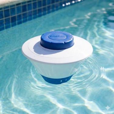 Imagem de Clorador Flutuante Pooltec Ajuste Dosagem Pastilha Piscina Desinfecção