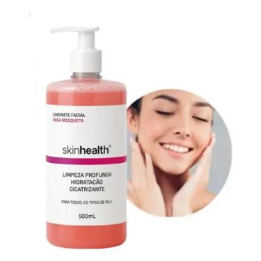 Imagem de Sabonete Facial Rosa Mosqueta Linhas De Expressão 500ml Sh - Skinhealt