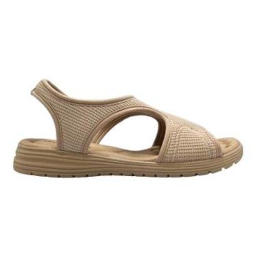 Imagem de Sandália Comfortflex Papete Bege Ortopédica Anatômica Joanetes Calos 51403-Feminino