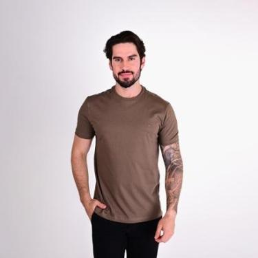 Imagem de Camiseta Aramis Monocromática Marrom-Masculino