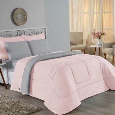 Imagem de Edredom Casal Nobre 1 Peça Dupla Face 2,00m X 2,20m Malha 100% Algodão