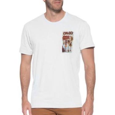 Imagem de Camiseta Colcci Masculina Regular Tropical Club Off-White-Masculino